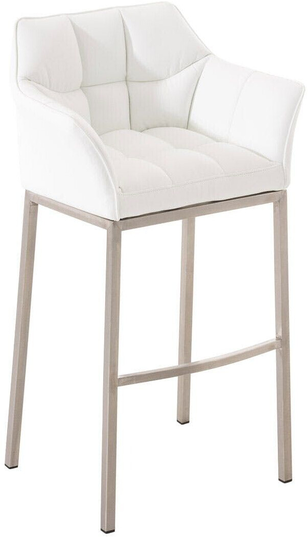 CLP Bar stool Damaso E with 4-foot frame white (101680002)