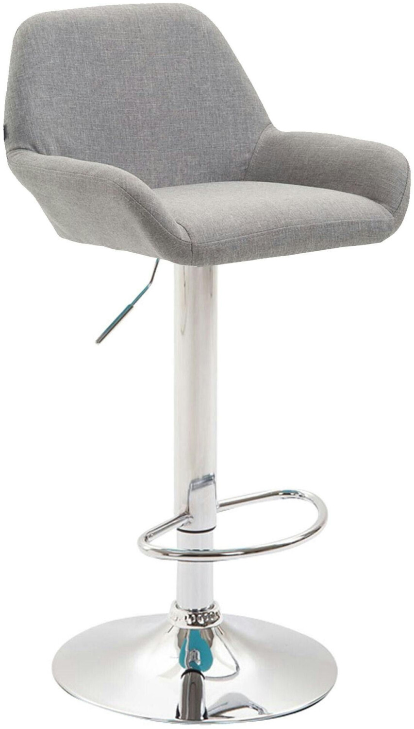 CLP Bar stool Braga fabric chrome gray (309000)