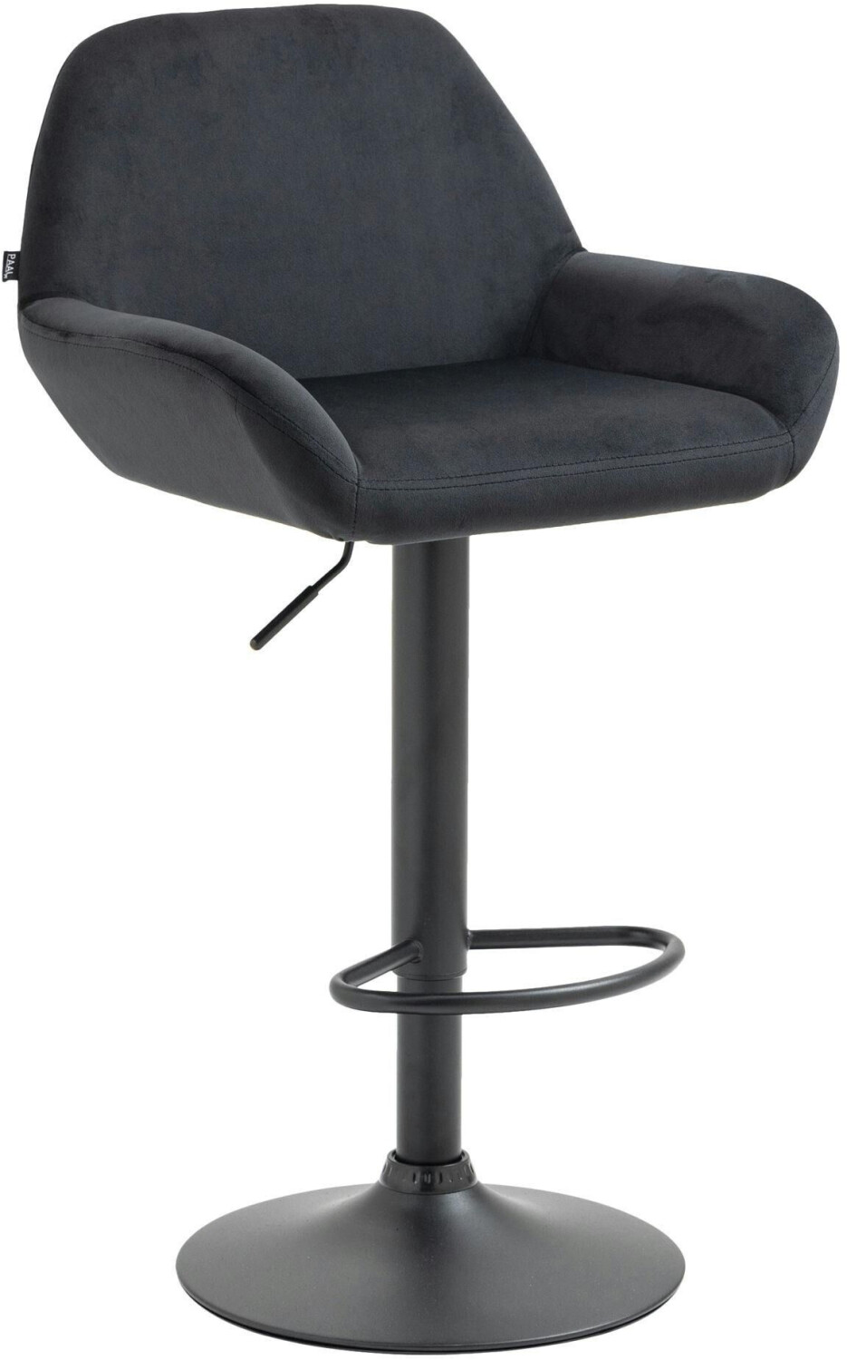 CLP Bar stool Braga velvet black black (320903)
