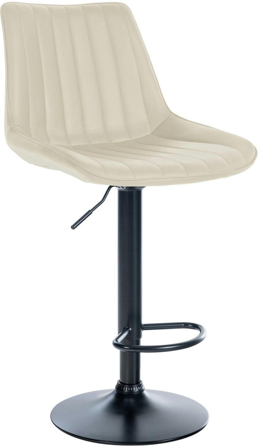 CLP Bar stool Toni imitation leather black cream (321520)
