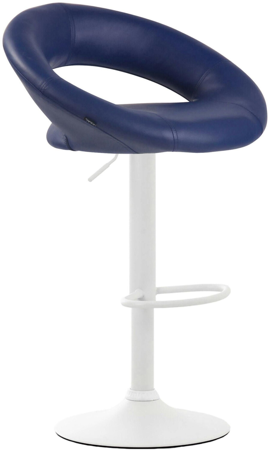 CLP Bar stool Olinda artificial leather white blue (315771)