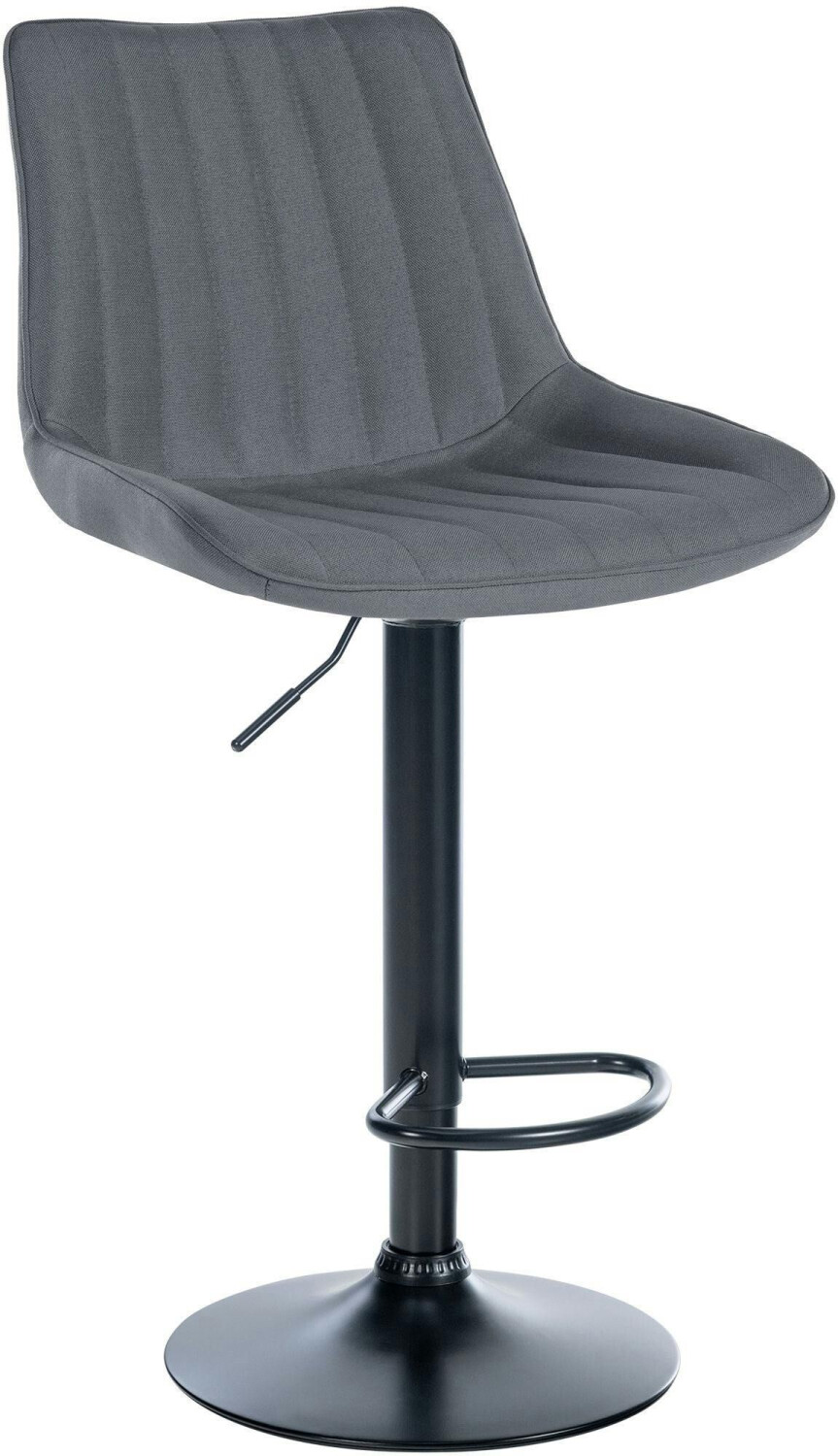 CLP Bar stool Toni fabric black gray (321534)