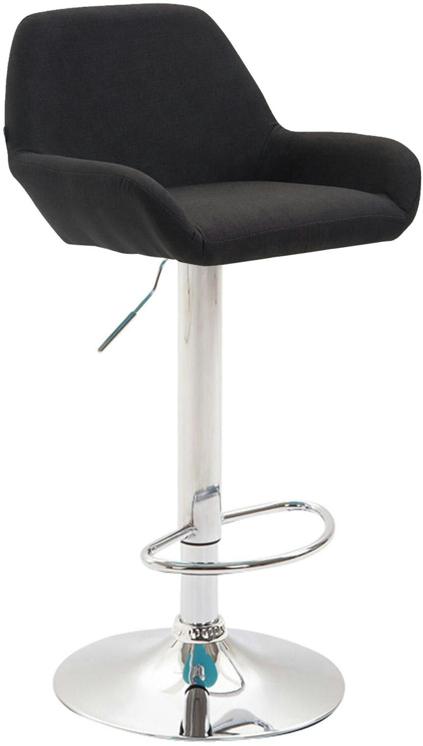 CLP Bar stool Braga fabric chrome black (309001)