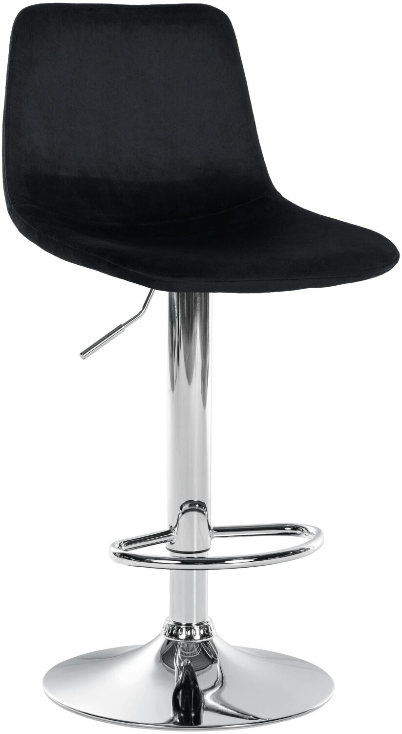 CLP Bar stool Divo velvet chrome black (321712)