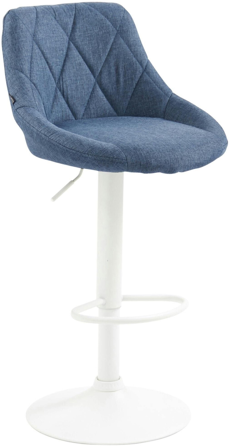 CLP Bar stool Lazio fabric white blue (321782)