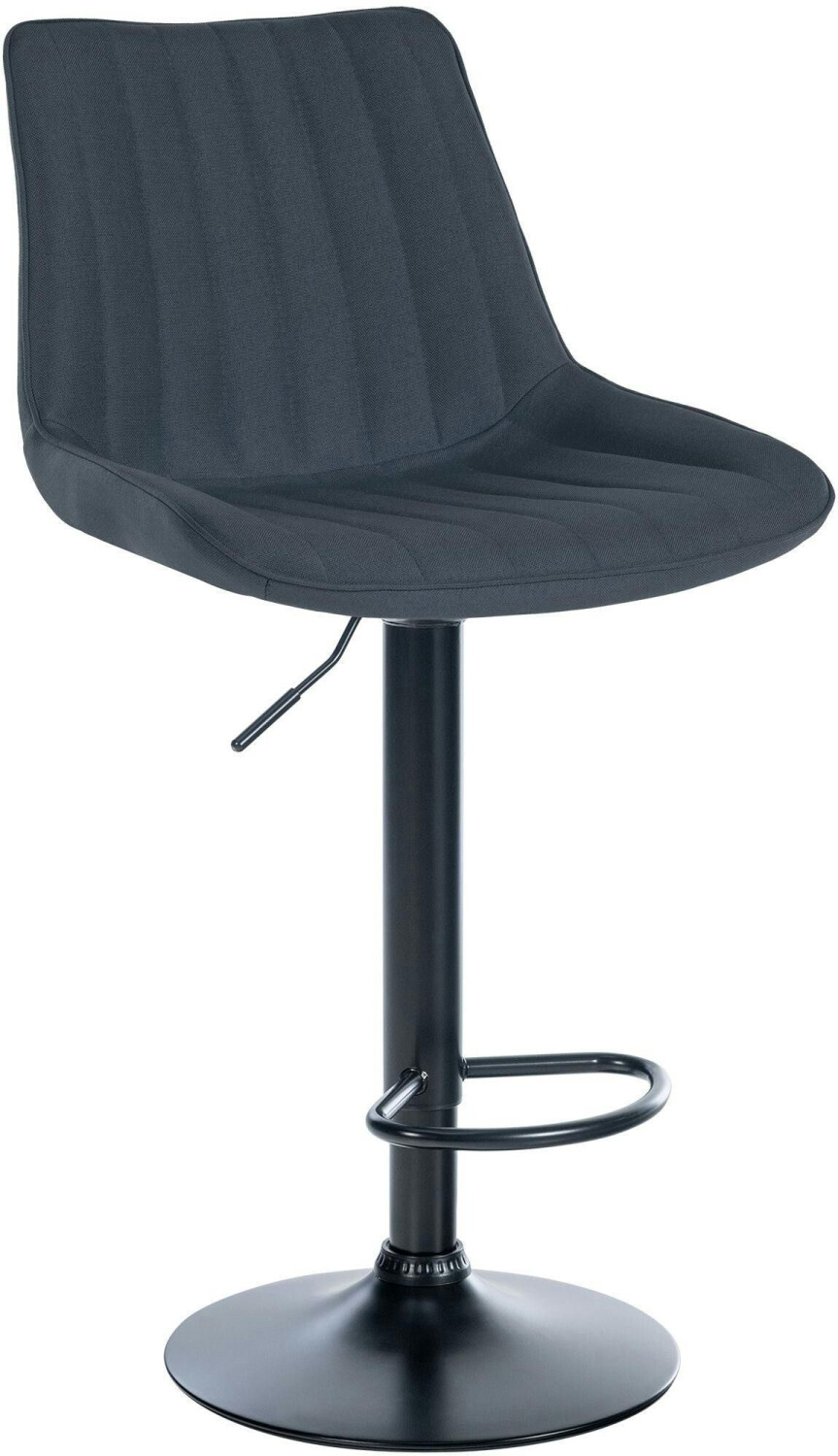 CLP Bar stool Toni fabric black dark gray (321536)