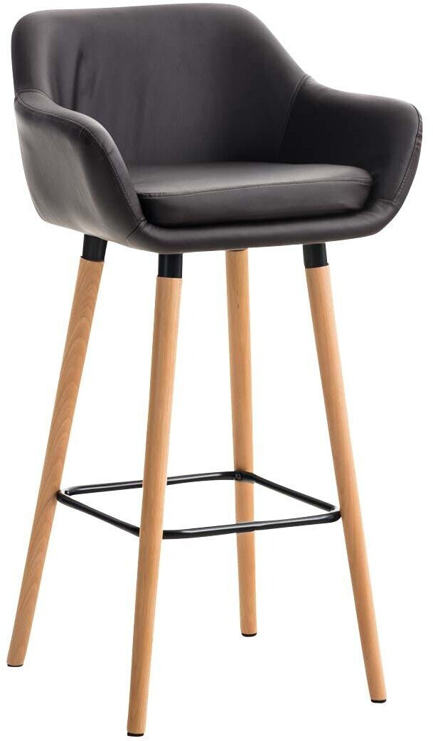 CLP Bar stool Grant artificial leather brown (102243603)