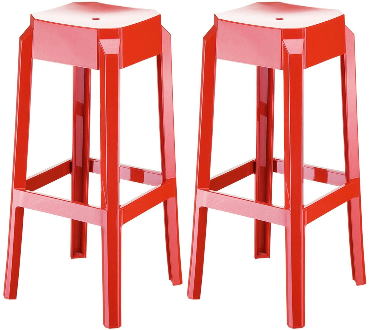 CLP Set of 2 bar stools Fox red (305310)