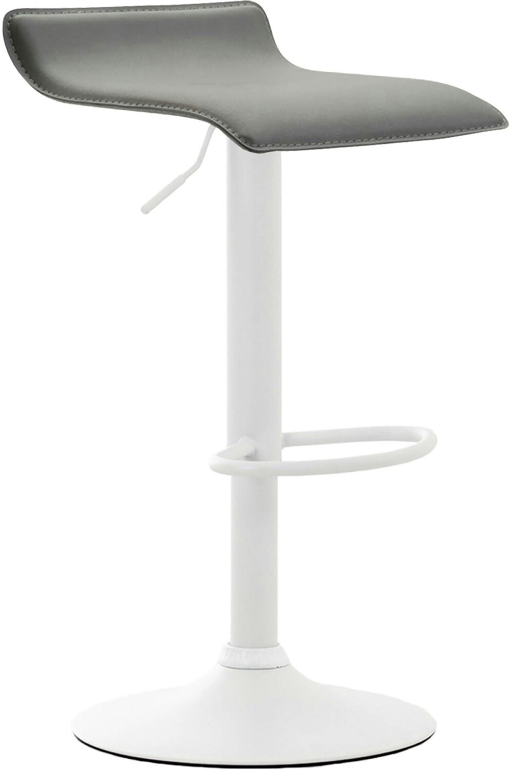 CLP Bar stool Dyn V2 artificial leather white gray (315284)