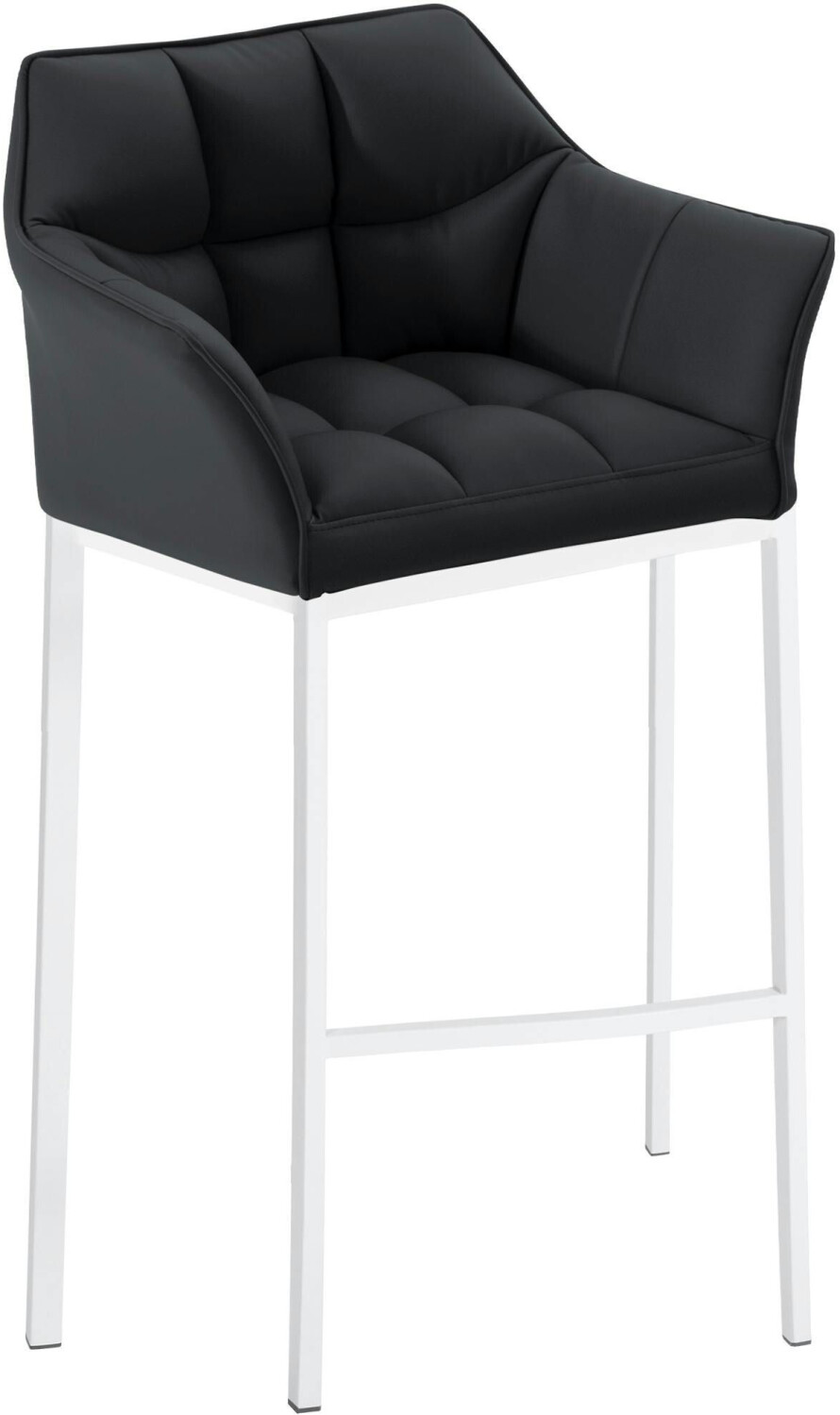 CLP Bar stool Damaso with 4-foot frame white black (301787)