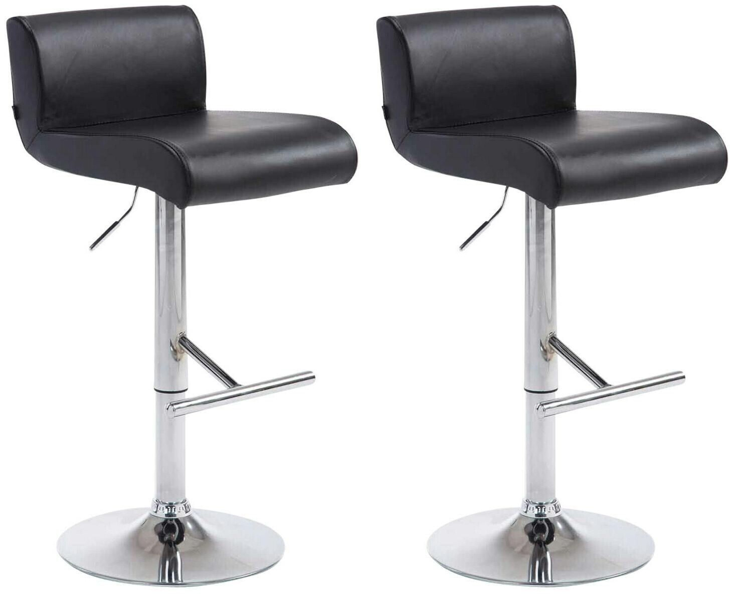 CLP Set of 2 bar stools California black (311185)