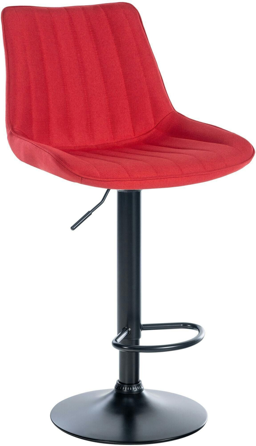 CLP Bar stool Toni fabric black red (321532)