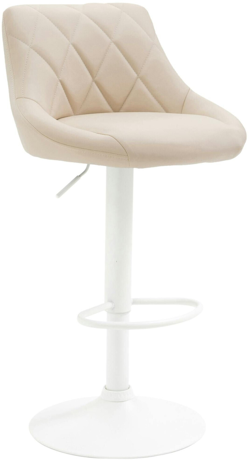 CLP Bar stool Lazio artificial leather white cream (321764)