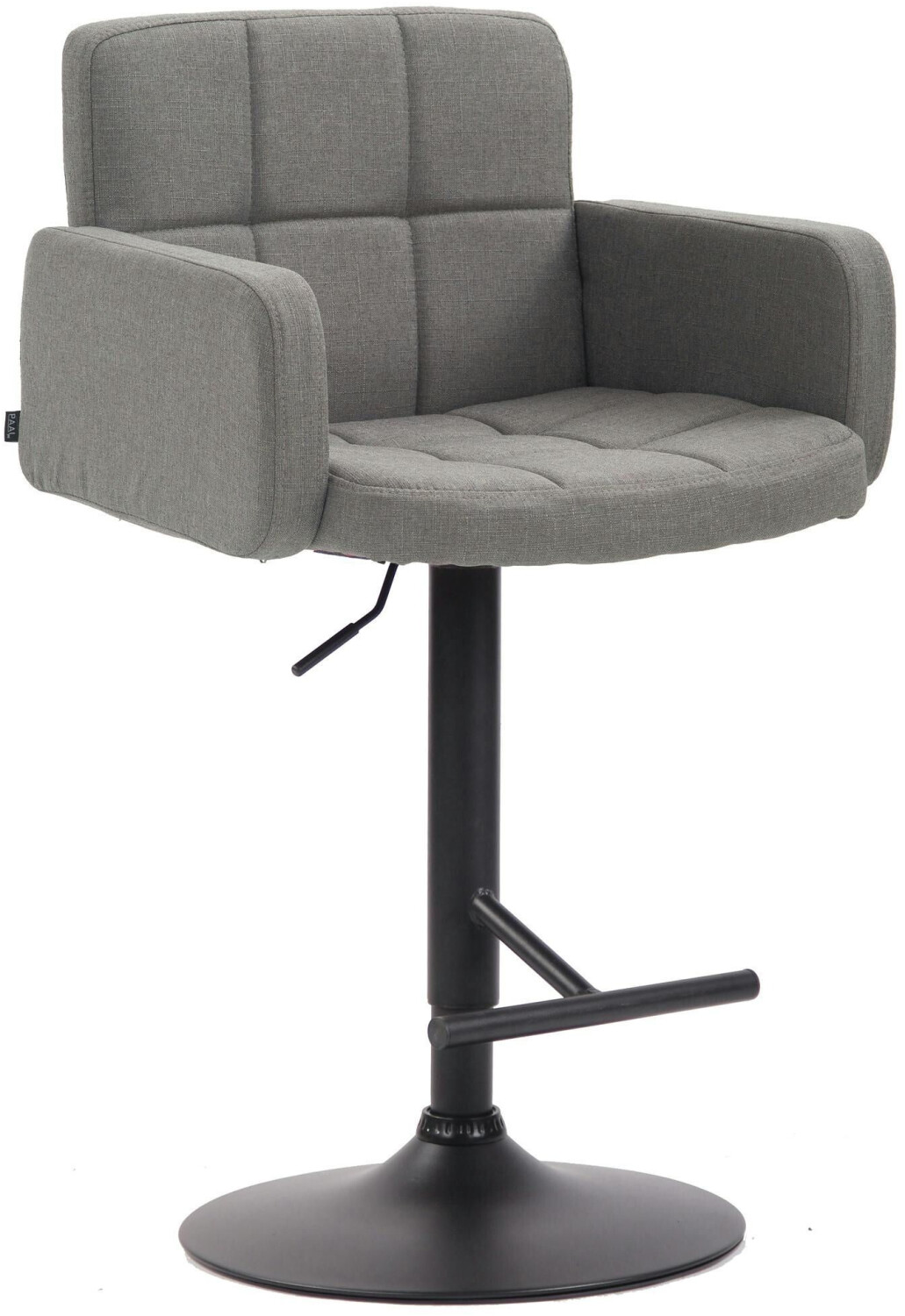 CLP Bar stool Los Angeles fabric black gray (318160)