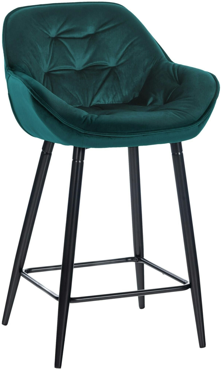 CLP Bar stool Gibson 76 velvet dark green (322009)