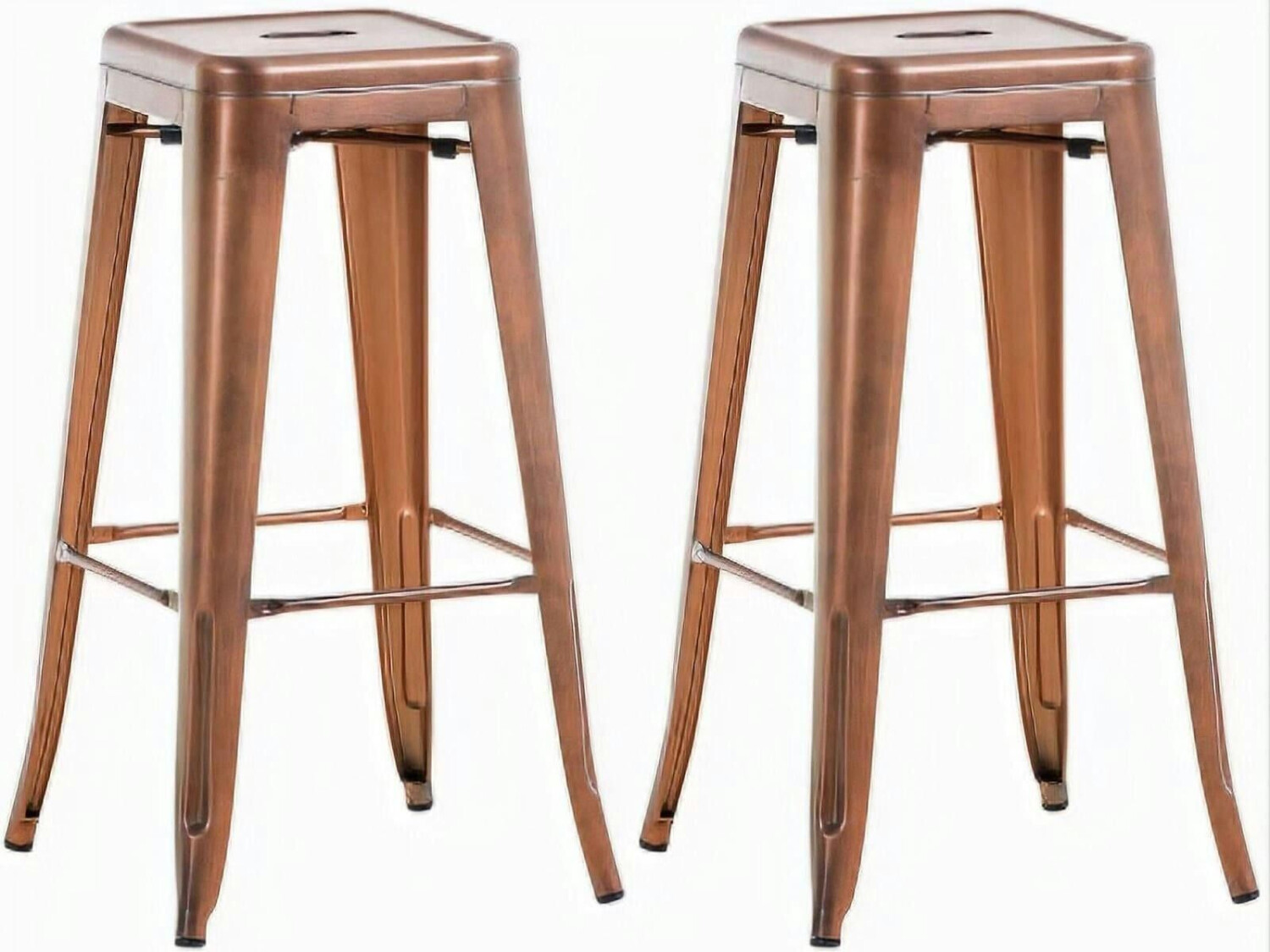 CLP Set of 2 bar stools Joshua copper (307607)