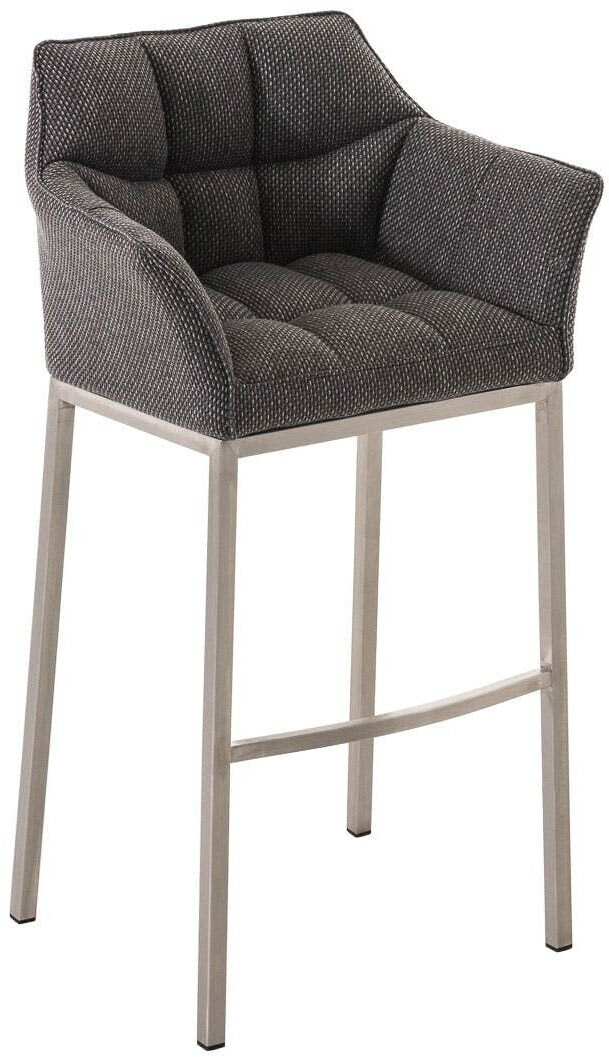 CLP Bar stool Damaso E fabric with 4-foot frame titanium gray (1016804114)