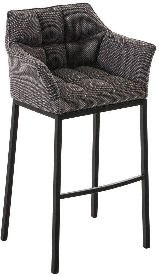 CLP Bar stool Damaso B fabric with 4-foot frame titanium gray (1016814114)