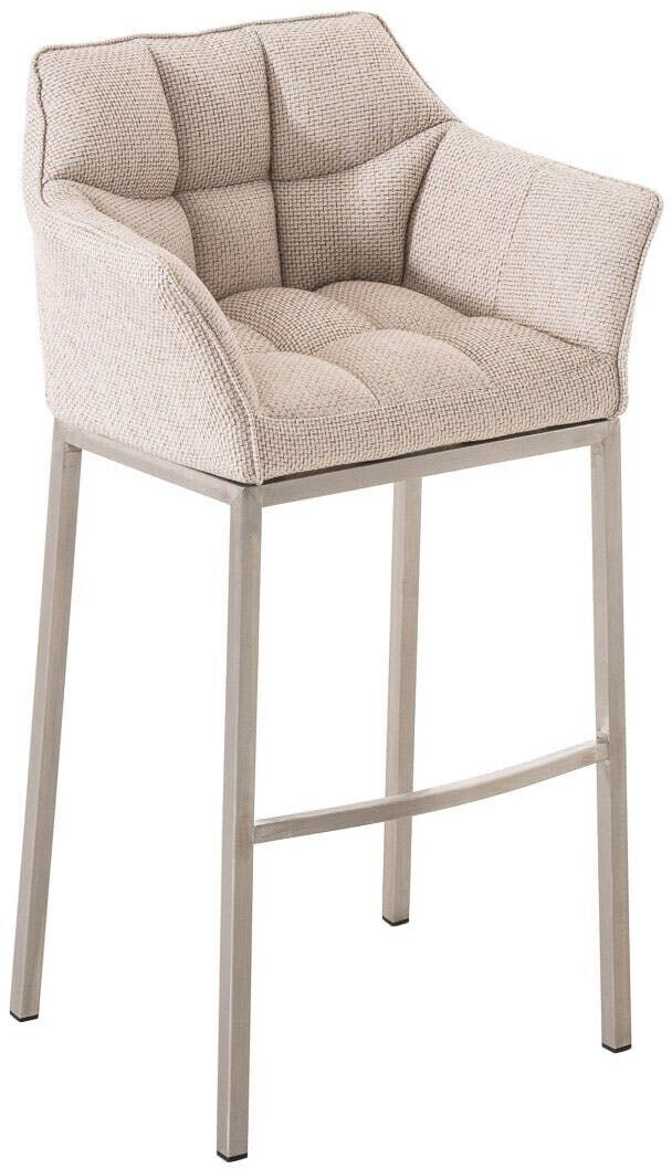 CLP Bar stool Damaso E fabric with 4-foot frame ivory (101159681)