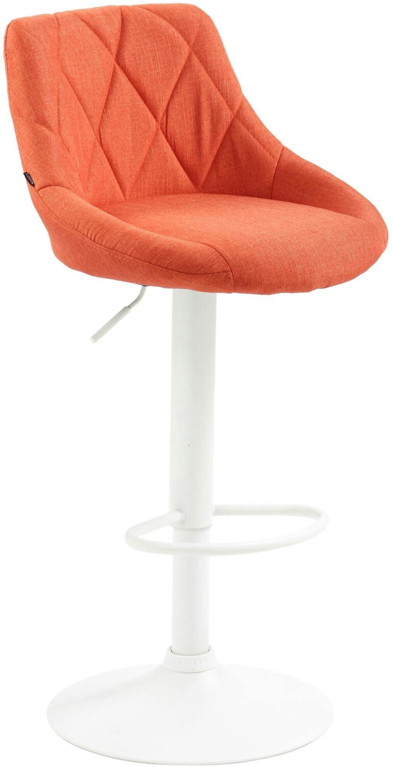 CLP Bar stool Lazio fabric white orange (321788)