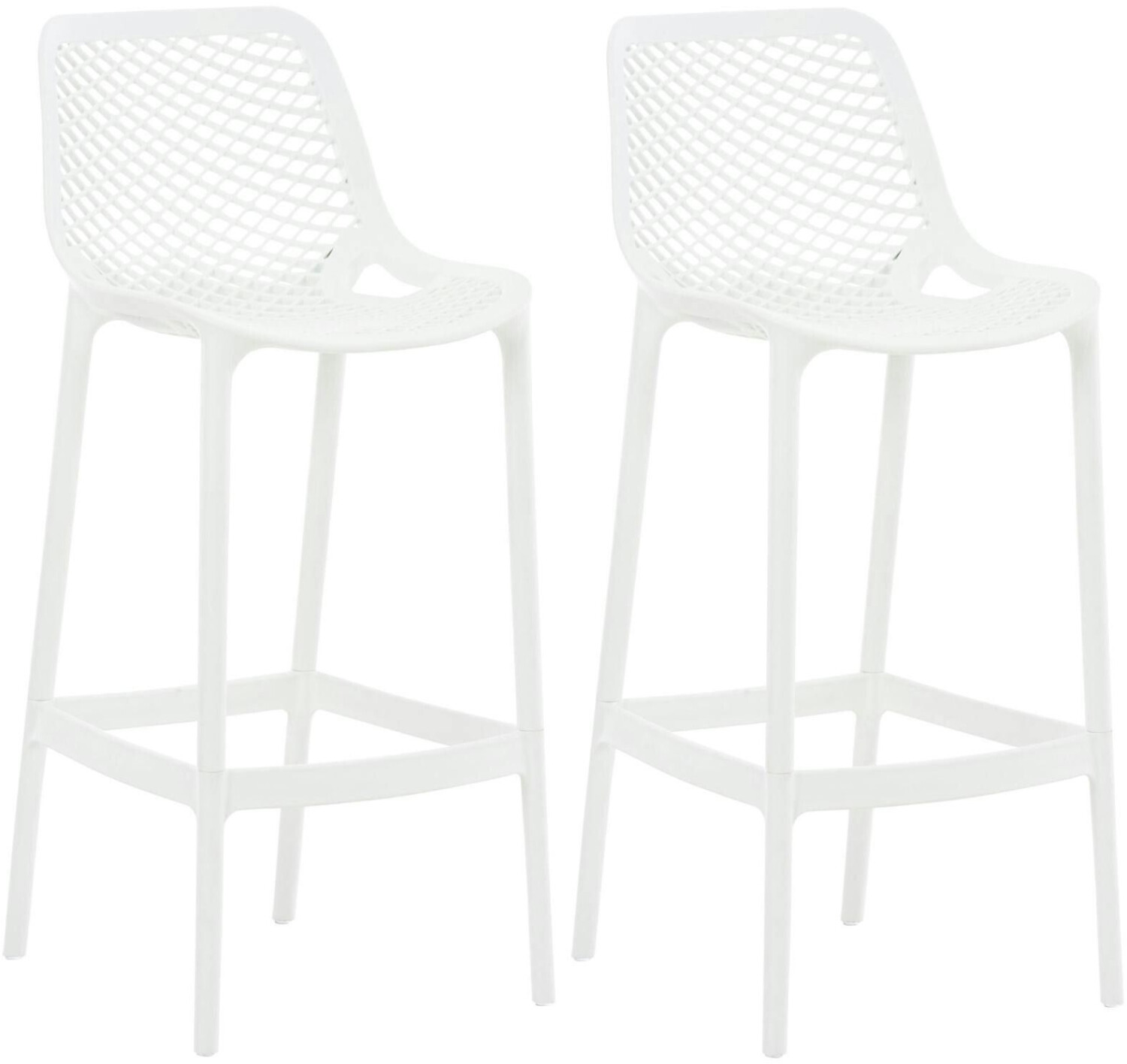 CLP Set of 2 bar stools Air white (319586)