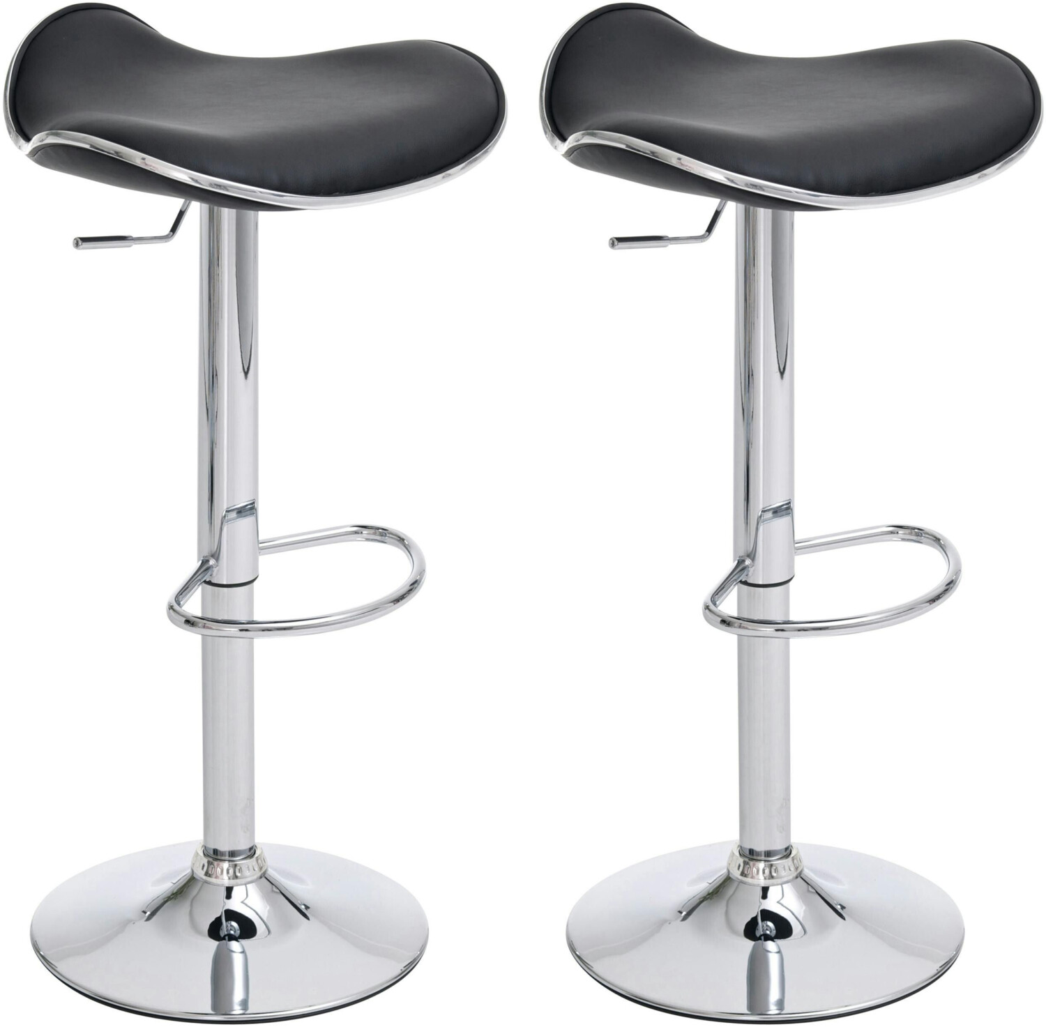 CLP Set of 2 bar stools Shanghai black (101287601)