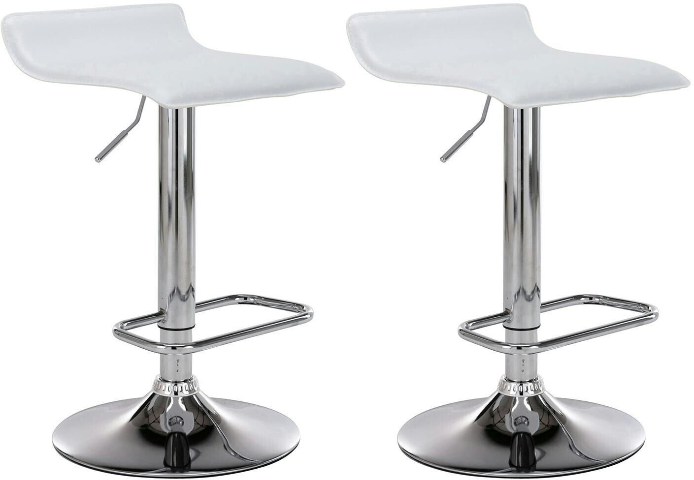 CLP Set of 2 bar stools Dyn white (304960)