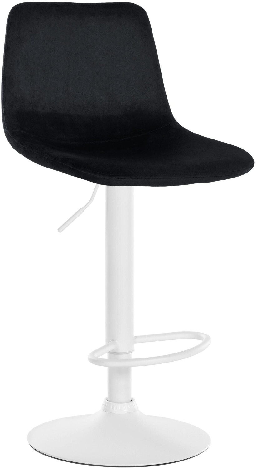 CLP Bar stool Divo velvet white black (321706)