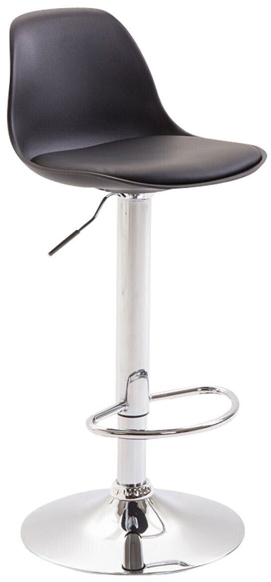 CLP Bar stool Kiel imitation leather chrome black (102495201)