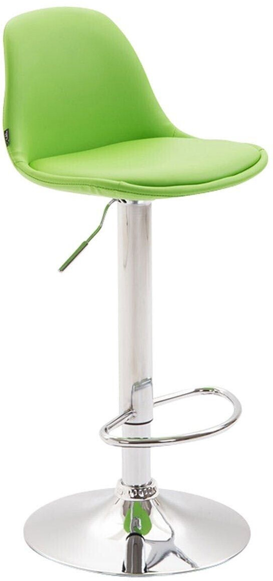 CLP Bar stool Kiel fully upholstered faux leather chrome green (102496534)