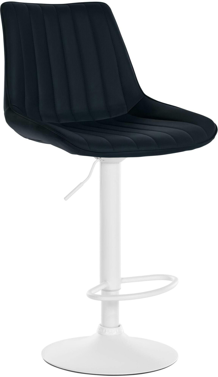 CLP Bar stool Toni artificial leather white black (321523)