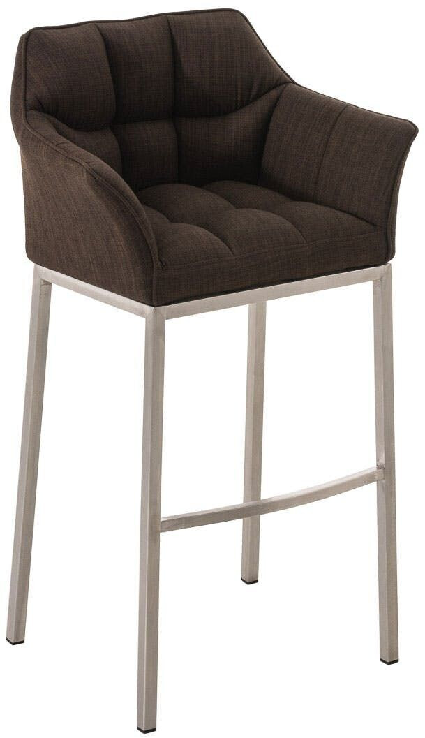 CLP Bar stool Damaso E fabric with 4-foot frame brown (101160503)