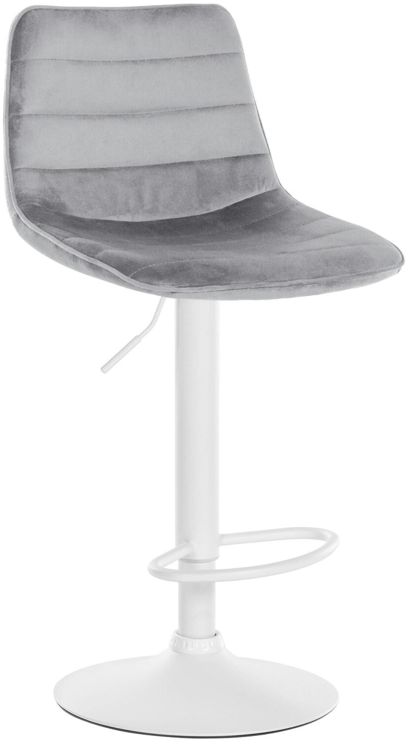 CLP Bar stool Lex velvet white gray (321888)