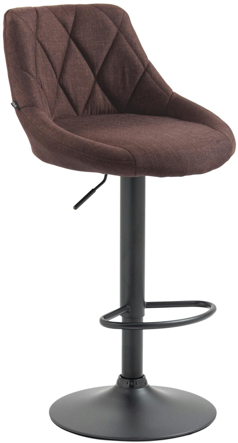 CLP Bar stool Lazio fabric black brown (321773)