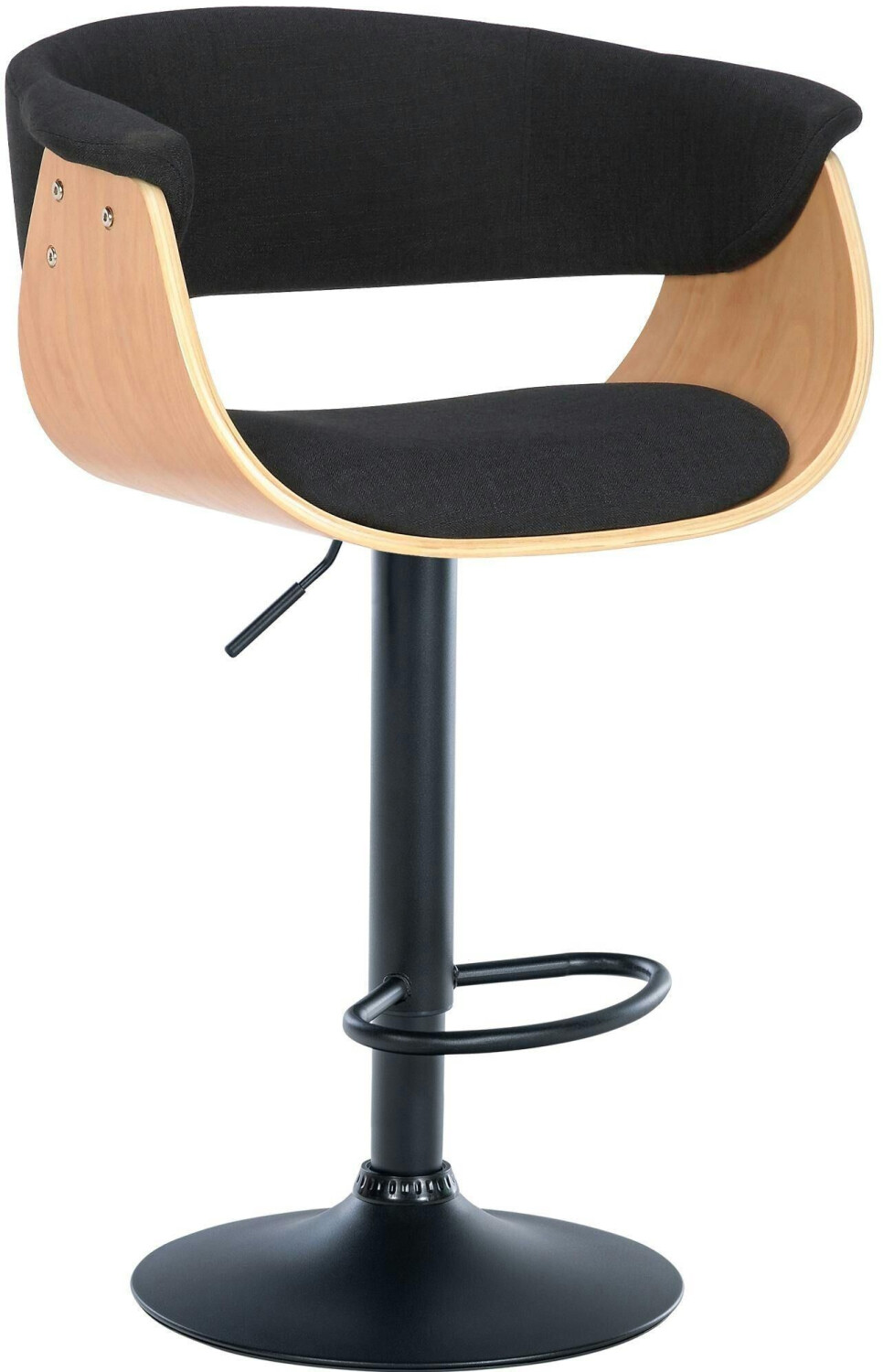 CLP Bar stool Vestal fabric natural/black (322261)