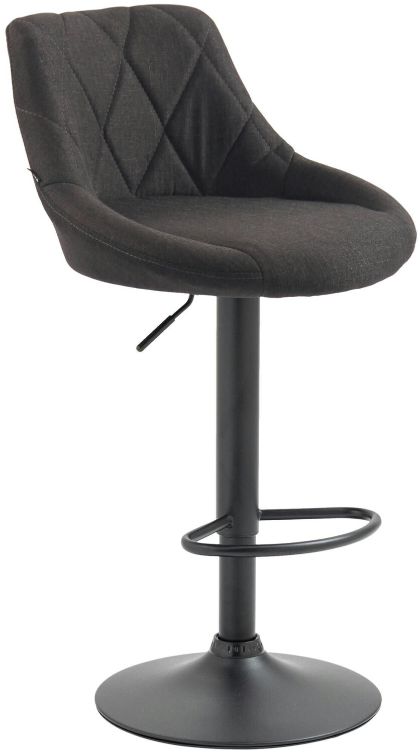 CLP Bar stool Lazio fabric black dark gray (321775)