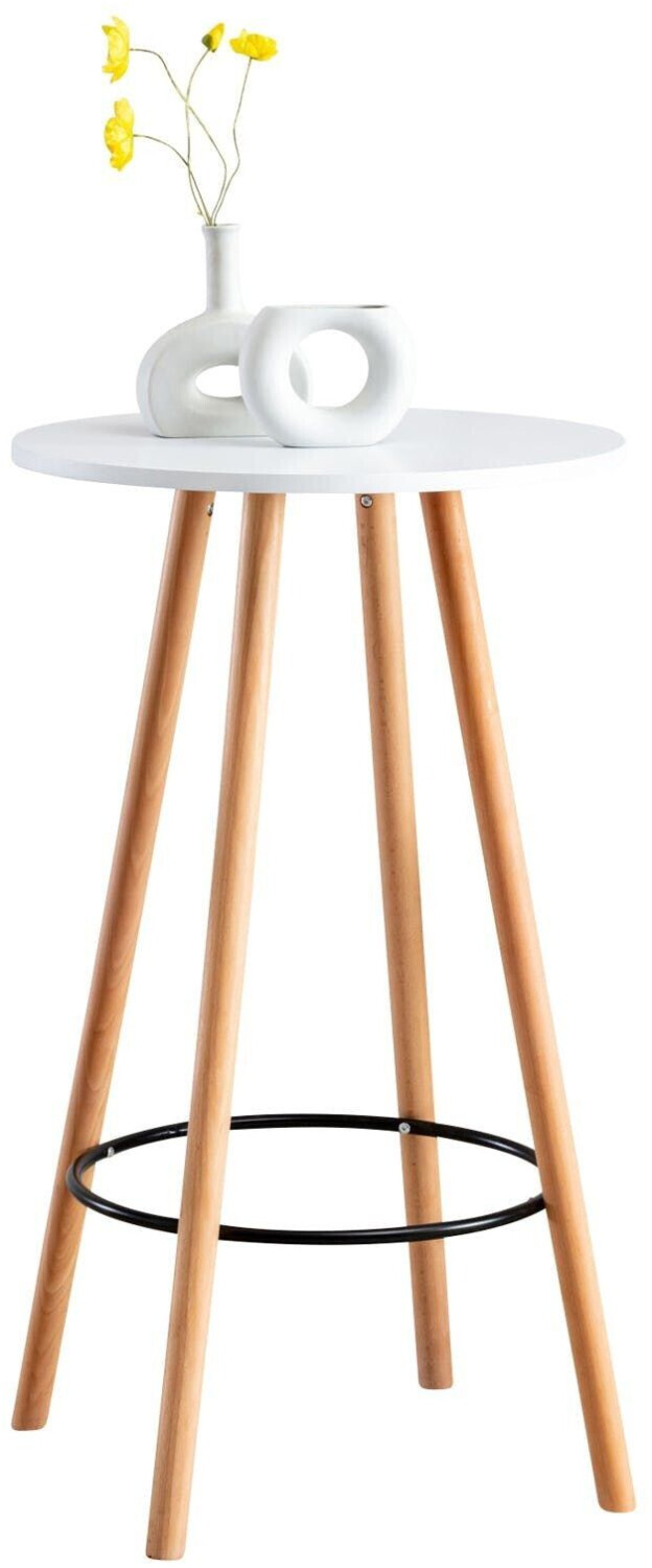 CLP Bar table Mijas round natura (round): color - white (308898)