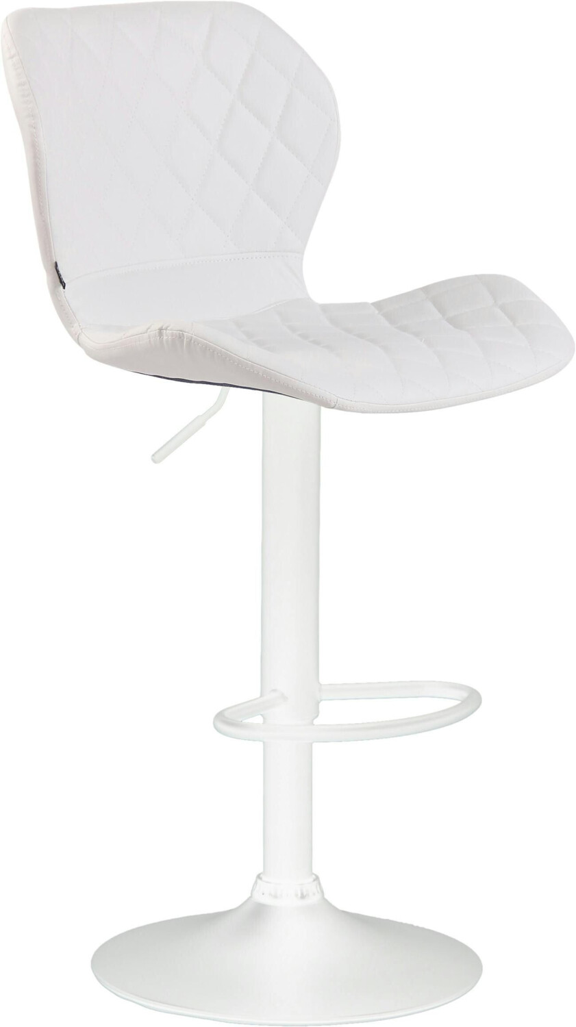 CLP Bar stool cork faux leather white white (313192)