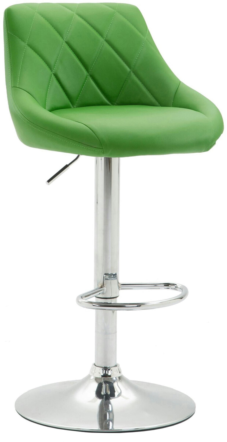 CLP Bar stool Lazio imitation leather chrome green (102287234)