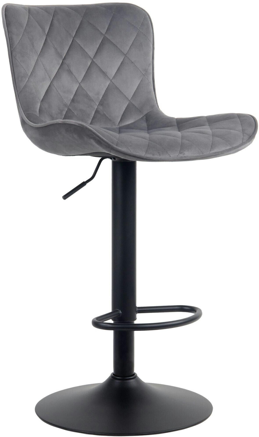 CLP Bar stool Emma velvet dark gray (321025)