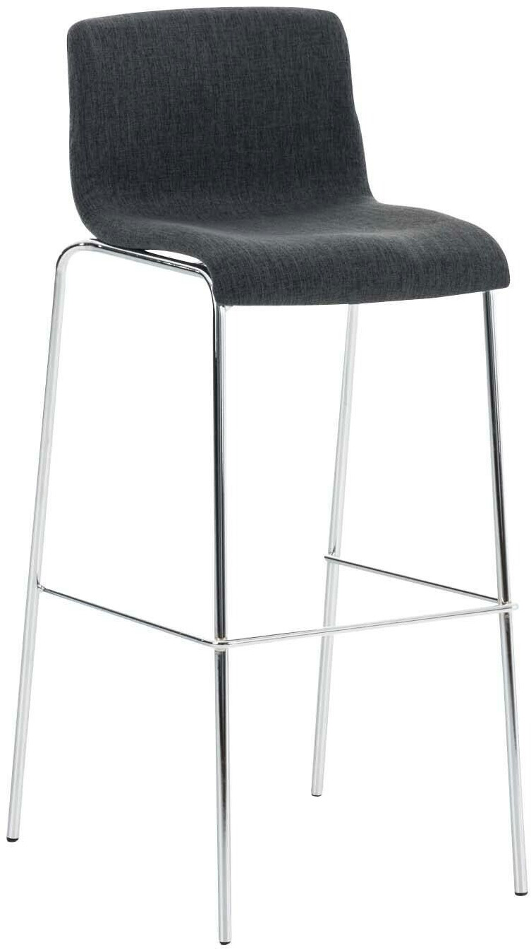 CLP Bar stool Hover fabric 4-foot frame chrome dark gray (301328)
