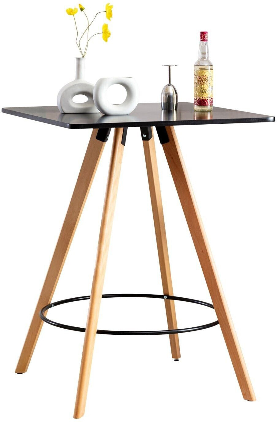 CLP Bar table Nerja square natura (square): color - black (308913)
