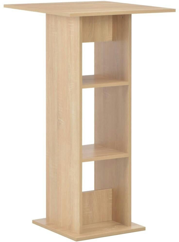 vidaXL Bar table oak brown 60x60x110 cm (280207)