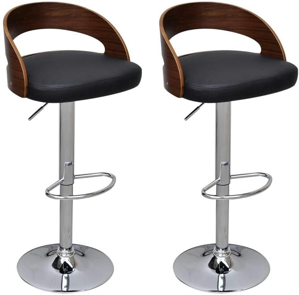 vidaXL Bar stool 2 pcs bentwood (241689)