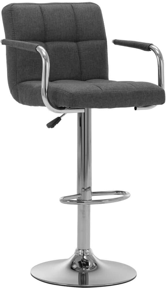 vidaXL Bar stool dark gray fabric (283410)