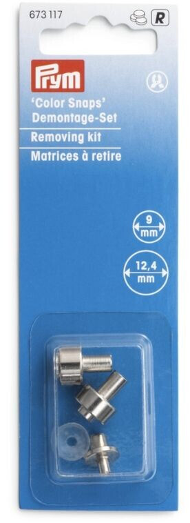 Kit Rimozione Snap Prym Per Bottoni A Pressione - Set Demontaggio Metallico, Argento - Foto 7