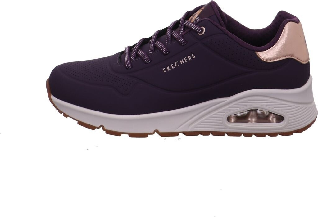 Black and purple skechers best sale