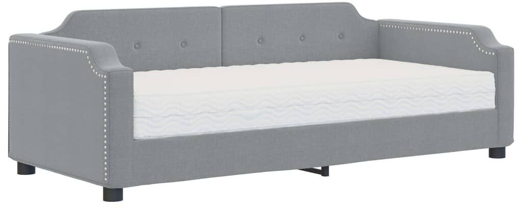 vidaXL Day bed with mattress 80x200cm fabric (3197611)