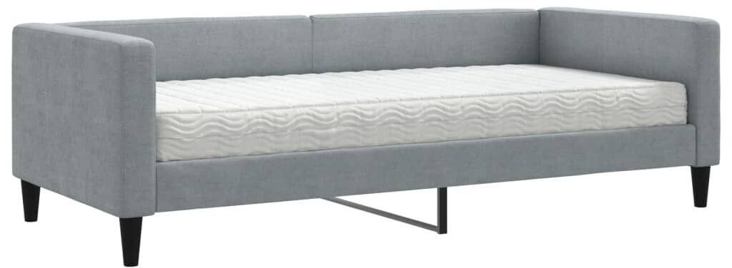 vidaXL Day bed with mattress 90x200cm fabric (3196560)