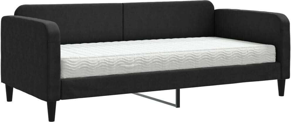 vidaXL Day bed with mattress 90x200cm fabric (3196800)